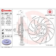 Bremsscheibe VA | BMW 5, 6, 7, 8 16 | 09.D897.23