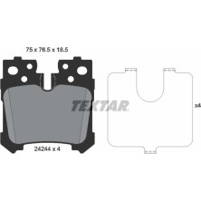 Bremsbelagsatz Lexus T. Ls 06 | 2424401