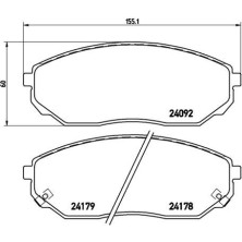 BREMBO Bremsklötze VA | KIA Sorento 02 | P 30 019