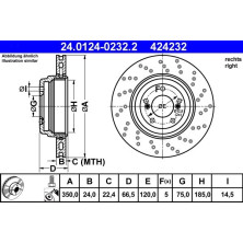 Bremsscheibe | 24.0124-0232.2