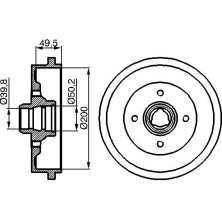 Bremstrommel | AUDI,SEAT,SKODA,VW | 0 986 477 041