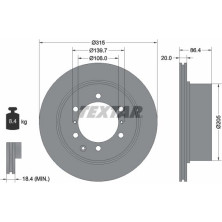 Bremsscheibe Hyundai T.Teraccan 01 | 92146703