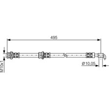 Bremsschlauch | NISSAN X-Trail | 1987476401