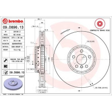 Bremsscheibe VA re | BMW 3, 5, 6, 7, 8 15 | 09.D896.13