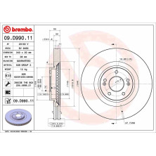 Bremsscheibe VA | HYUNDAI Santa Fe 18 | 09.D990.11