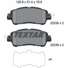 Bremsbelagsatz Mazda P. 2 1.5 14 | 2223501