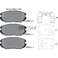 Bremsbelagsatz Hyundai P. Tucson 2,7 04-09 | 2239301