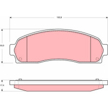 Bremsbelagsatz Ford P. Explorer 4.0 V6 4Wd 96-01 | GDB4131