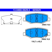 Bremsbelagsatz Jeep T. Wrangler/Cherokee 07 | 13.0460-5629.2