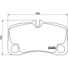 BREMBO Bremsklötze HA | PORSCHE 911 04-12 | P 65 013