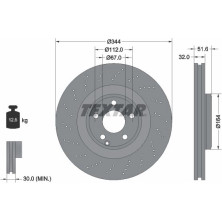 Bremsscheibe Db P. X218 3.0-3.5 Amg 12 | 92289905