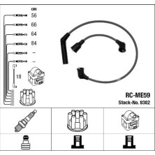 RC-ME59 NGK | Zündkabelsatz | MITSUBISHI Lancer IV 88-92 | 9302