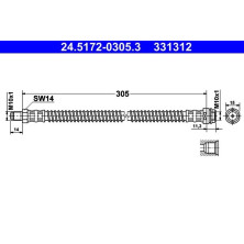 Bremsschlauch | 24.5172-0305.3