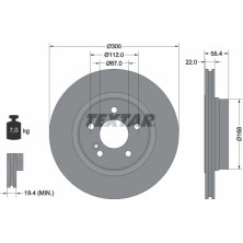 Bremsscheibe Db T. W210/S210 3.2-5.4 96-03 | 92176203