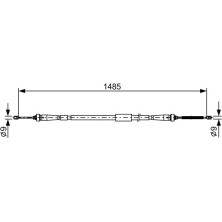 Handbremsseil li | RENAULT | 1987482637