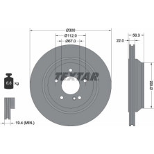 Bremsscheibe Db T. R230 Sl/W221 300-350 | 92176303