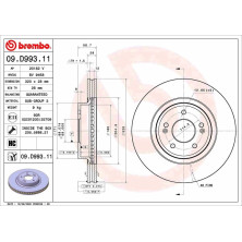 Bremsscheibe VA | GENESIS G70 KIA Stinger 17 | 09.D993.11