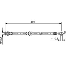 Bremsschlauch HA | VOLVO S40,TOYOTA Carisma 95 | 1987476166