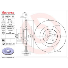 Bremsscheibe VA | FORD Focus 10 | 09.D574.11