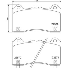 BREMBO Bremsklötze VA | FORD Focus 10 | P 24 202