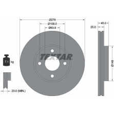 Bremsscheibe Ford P. Fiesta St150 05-08 | 92159003