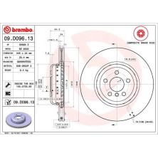 11 482 099 Brembo PREMIUM HA zweiteilig | BMW 5, 6, 7 16 | 09.D096.13