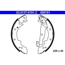 Bremsbackensatz | 03.0137-0151.2