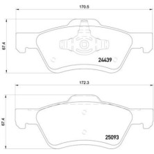 BREMBO Bremsklötze VA | FORD Maverick MAZDA Tribute 00-08 | P 24 159