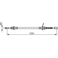 Handbremsseil | CHRYSLER Voyager 4 DODGE 99-08 | 1987482924