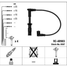 RC-AR903 NGK | Zündkabelsatz | ALFA GT 1.8 TS,11.03 | 8597