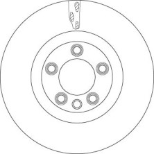 Bremsscheibe Vw T. Touareg 5.0 Tdi/6.0 04-10 | DF6772S