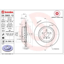 Bremsscheibe HA li | BMW 3, 5, 6, 7 18 | 09.D902.13