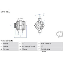 Lichtmaschine | MERCEDES | 0 986 047 840