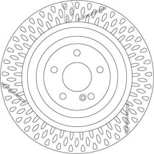 15 482 099 Bremsscheibe HA | MERCEDES C-Klasse 12 | DF6822S