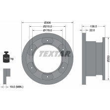 Bremsscheibe Iveco T. Daily 65C15 | 93127300