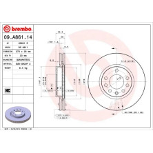 10 481 045 Bremsscheibe VA | OPEL Corsa 1.7CDTI 06 | 09.A861.14