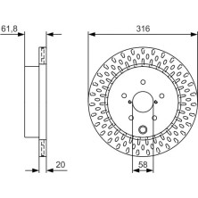 Bremsscheibe | SUBARU | 0 986 479 V05