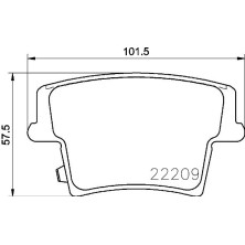 BREMBO Bremsklötze HA | CHRYSLER 300C 09 | P 11 040