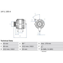 Lichtmaschine | CITROEN,FIAT,LANCIA,PEUGEOT | 0 986 041 930