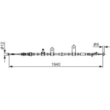 Handbremsseil | MAZDA 6 12 | 1987482852