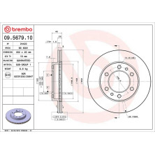 82 481 040 Bremsscheibe VA | TOYOTA Land Cruiser 80 | 09.5679.10