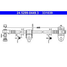 Bremsschlauch | 24.5299-0449.3