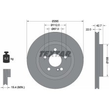 Bremsscheibe Db T. C117/X117 2.0-2.2 Cdi 14 | 92286903