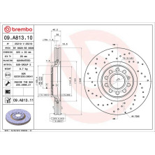 12 481 053 Bremsscheibe VA | AUDI A4 02 | 09.A813.11