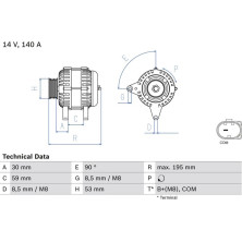 Lichtmaschine | VW | 0 986 083 790