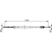 Handbremsseil re | RENAULT Twingo 07 | 1987482309