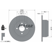 Bremsscheibe Opel T. Astra F/Vectra A | 92057000