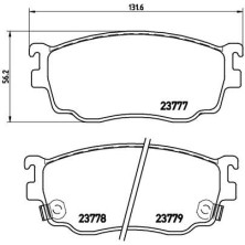 BREMBO Bremsklötze VA | MAZDA 626, Premacy 97-05 | P 49 026