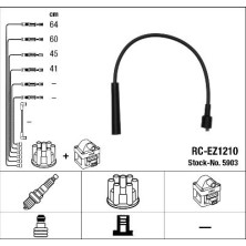 RC-EZ1210 NGK | Zündkabelsatz | MAZDA Ž323 F VI 98-01 | 5903