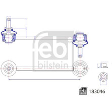 Stange/Strebe, Stabilisator | 183046